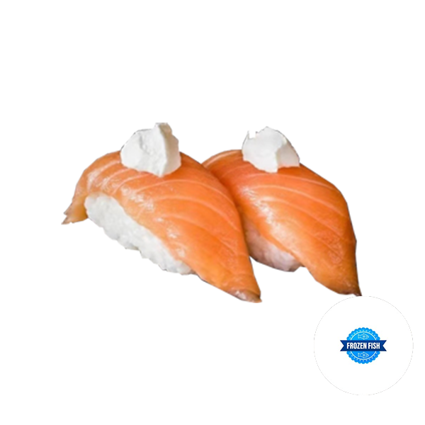 Nigiri de salmón con queso