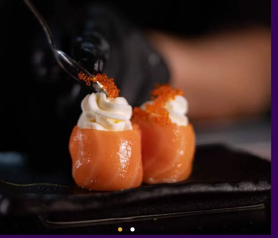 Gunkan salmon y queso